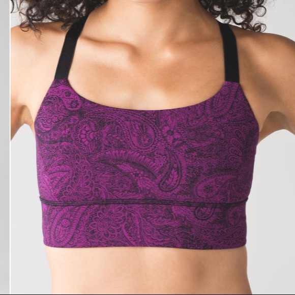 lululemon athletica Other - Lululemon Both Ways Sport Bra Black Purple 6